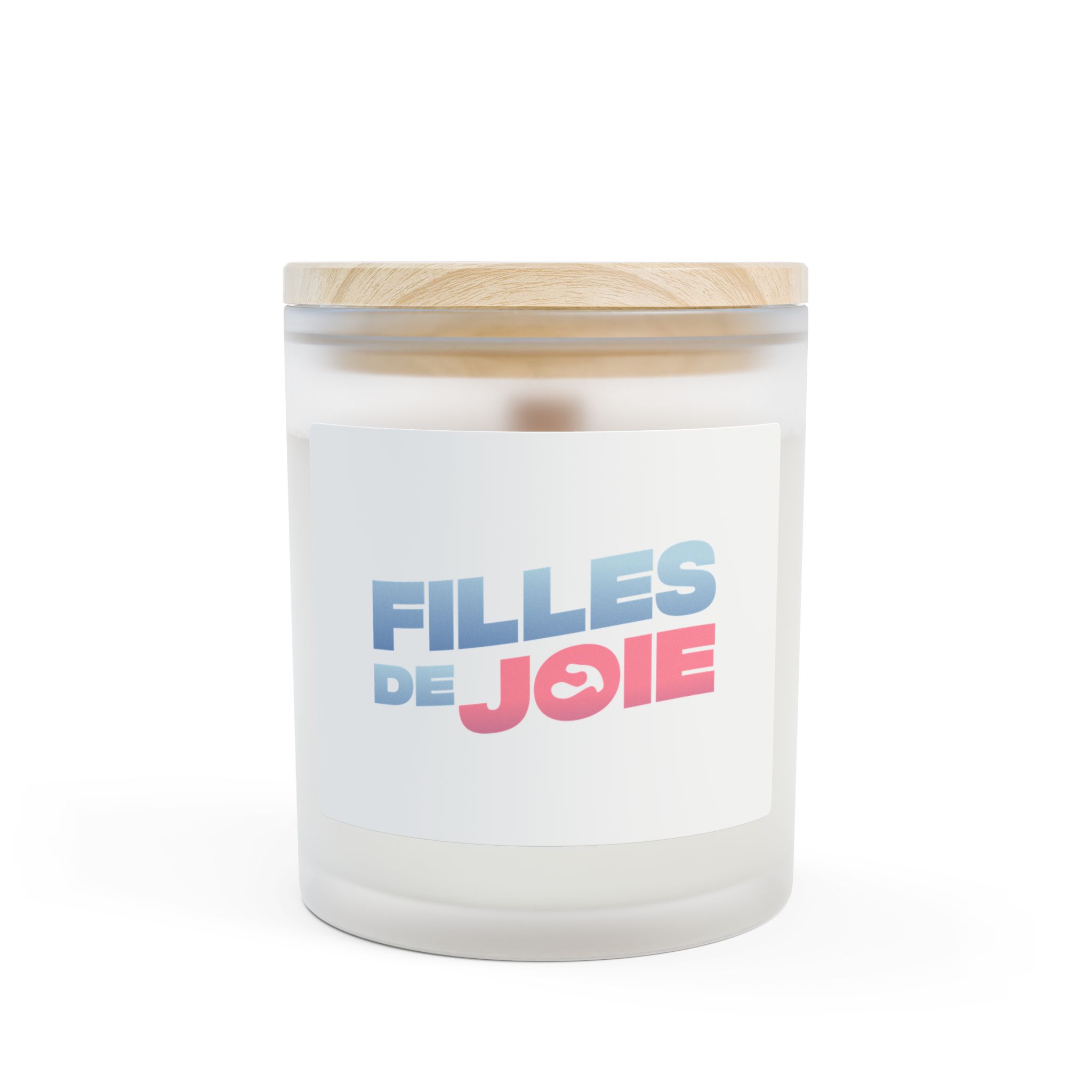 Bougie sexy en verre givré, 11 oz